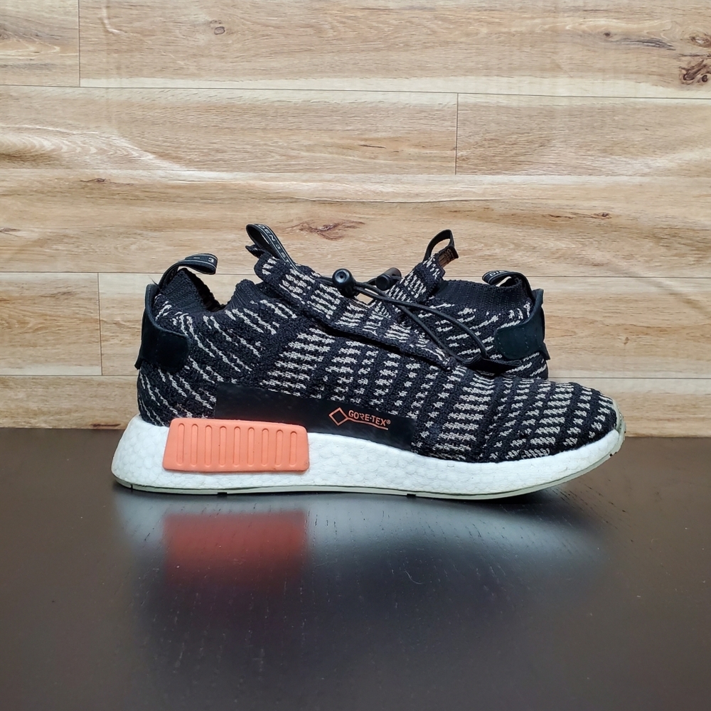 Adidas NMD TS1 Gore Tex Shoes Core Black Sesame Sneakers Men's Size 8 - Picture 1 of 11